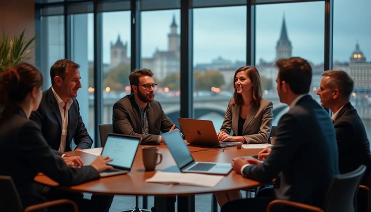 Team meeting background